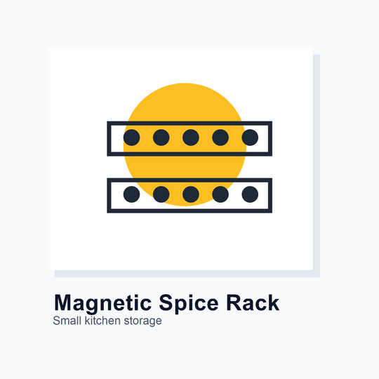 Magnetic spice rack shelf set unbranded test image