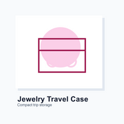 Travel jewelry organizer case unbranded test image
